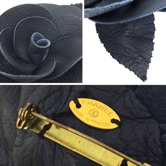 CHANEL Blue Leather